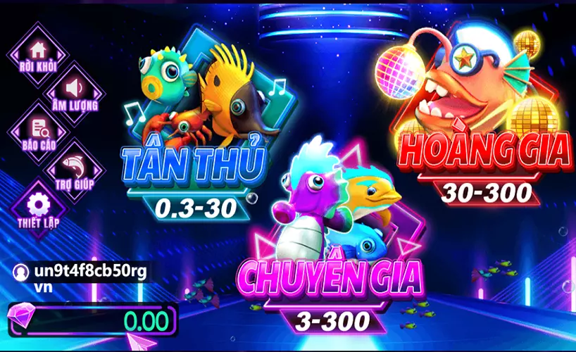 Giao diện game bắn cá Disco Fishing 