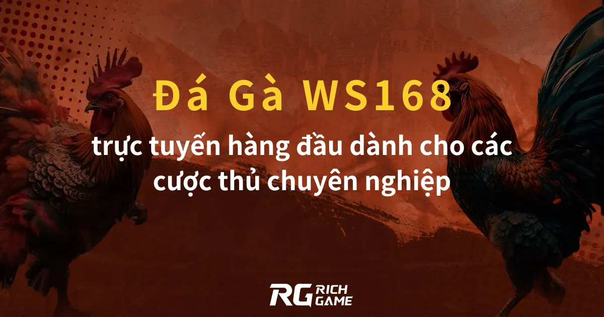 WS168 - Nền tảng đá gà WS168 trực tuyến hàng đầu dành cho các cược thủ chuyên nghiệp